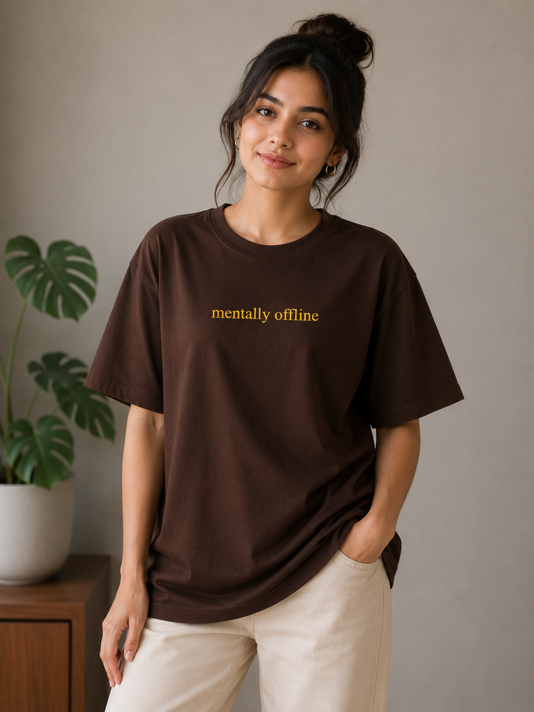 Mentally Offline Classic Oversized Tee