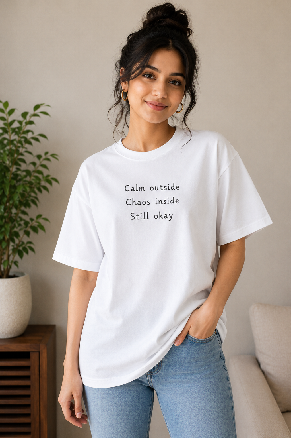 Calm Chaos Oversize Tee