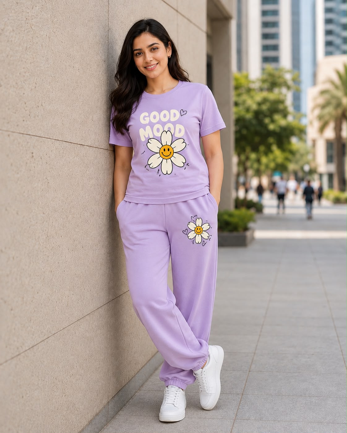 Good Mood Daisy Lavender Coord Set