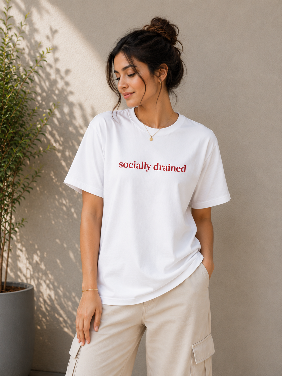 Socially Drained Regular Tee