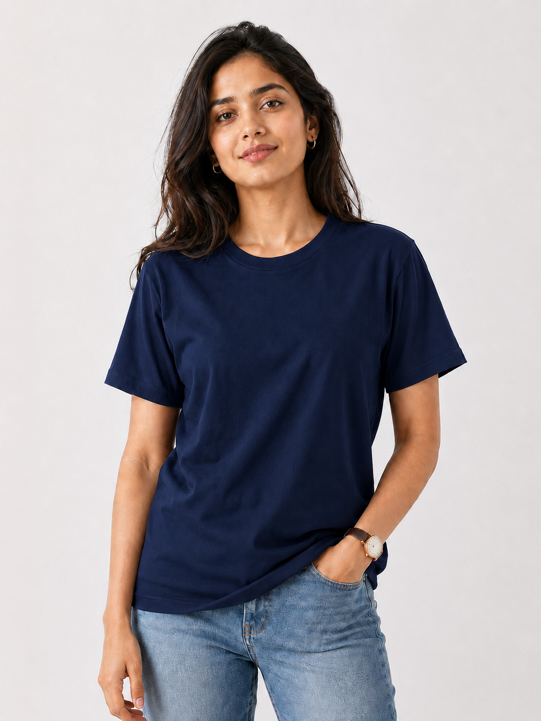 Navy Blue Basic Tshirt