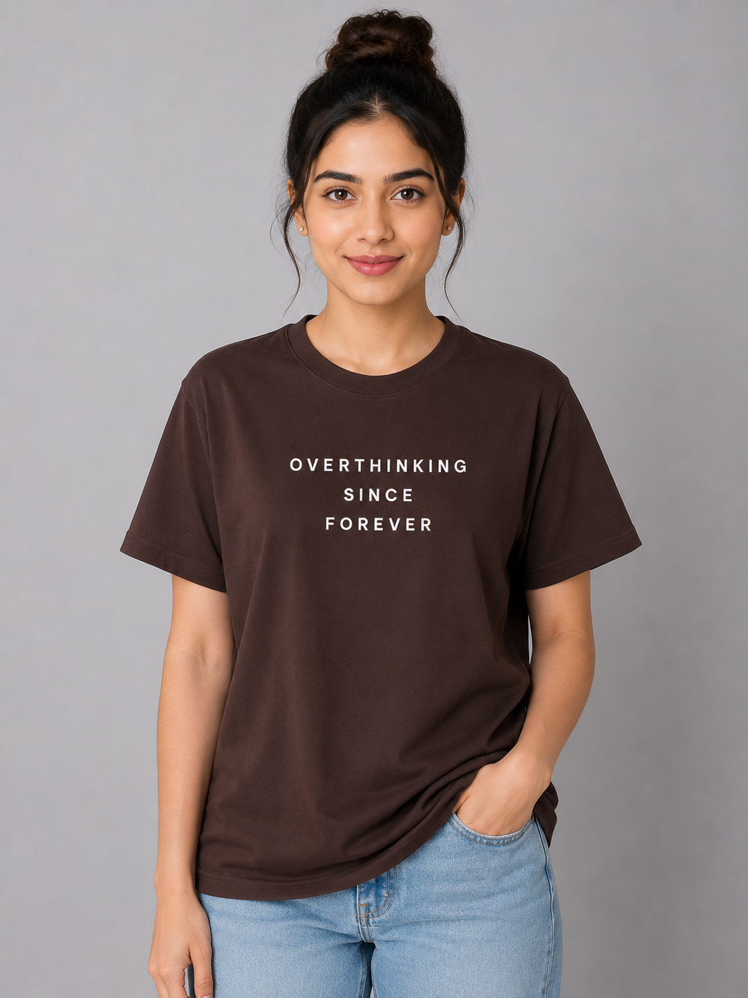 Overthinking Since Forever Regular Fit T-Shirt