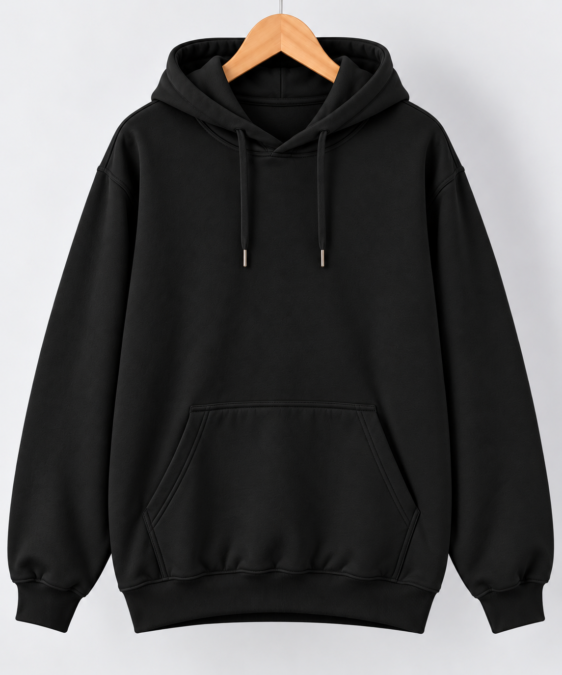 Plain Oversized Hoodie Black