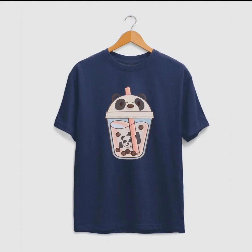 Drinking coffee panda