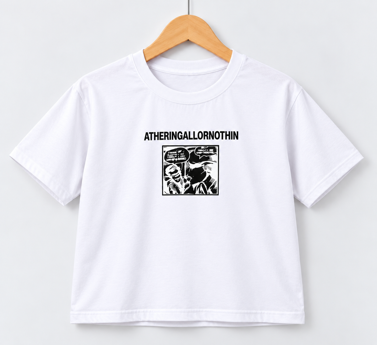 Atheringallornothin Graphic T-Shirt White