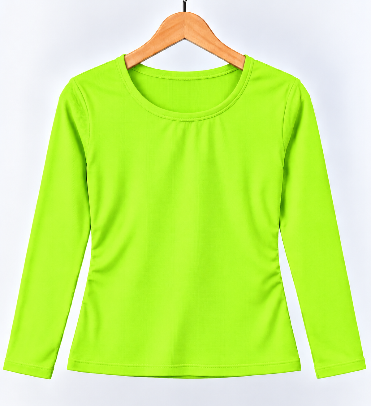 Ribbed Full Sleeve Top Neon