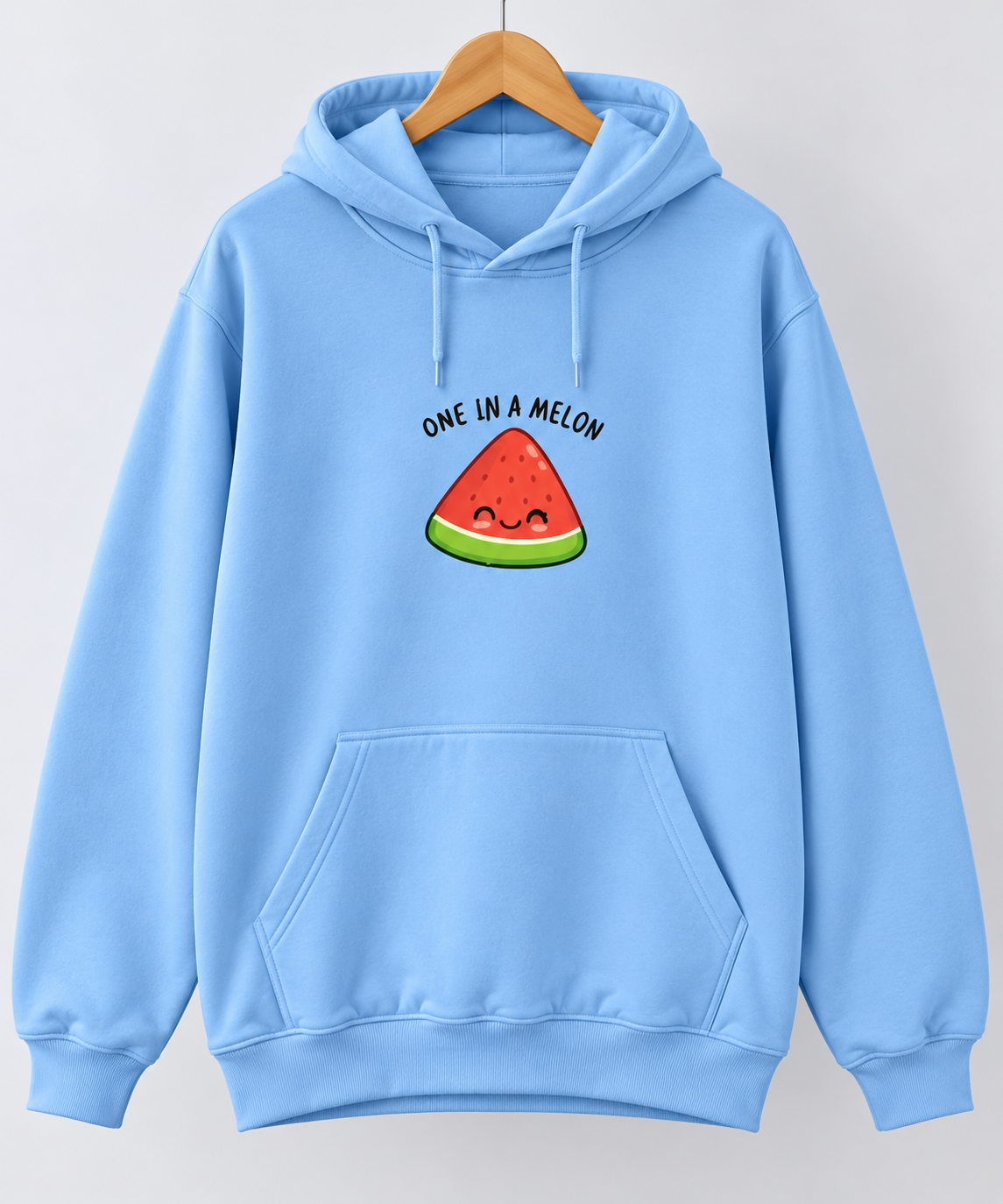 One in a Melon Oversized Hoodie Sky Blue