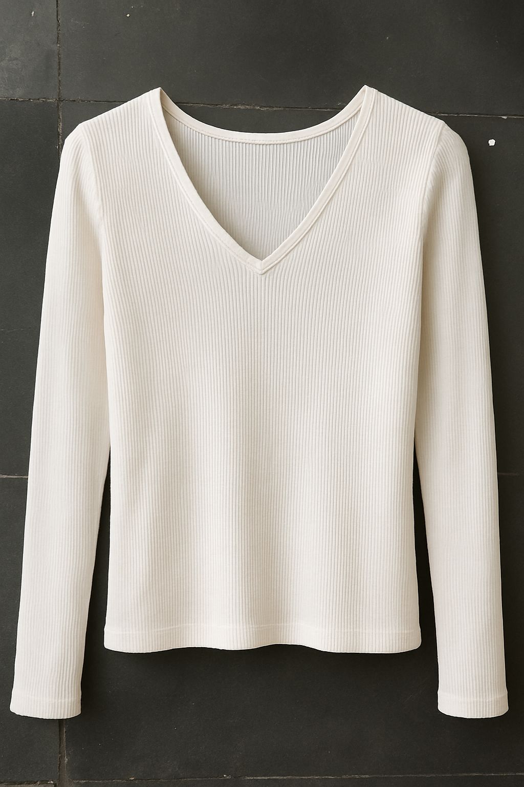 Wide v neck top