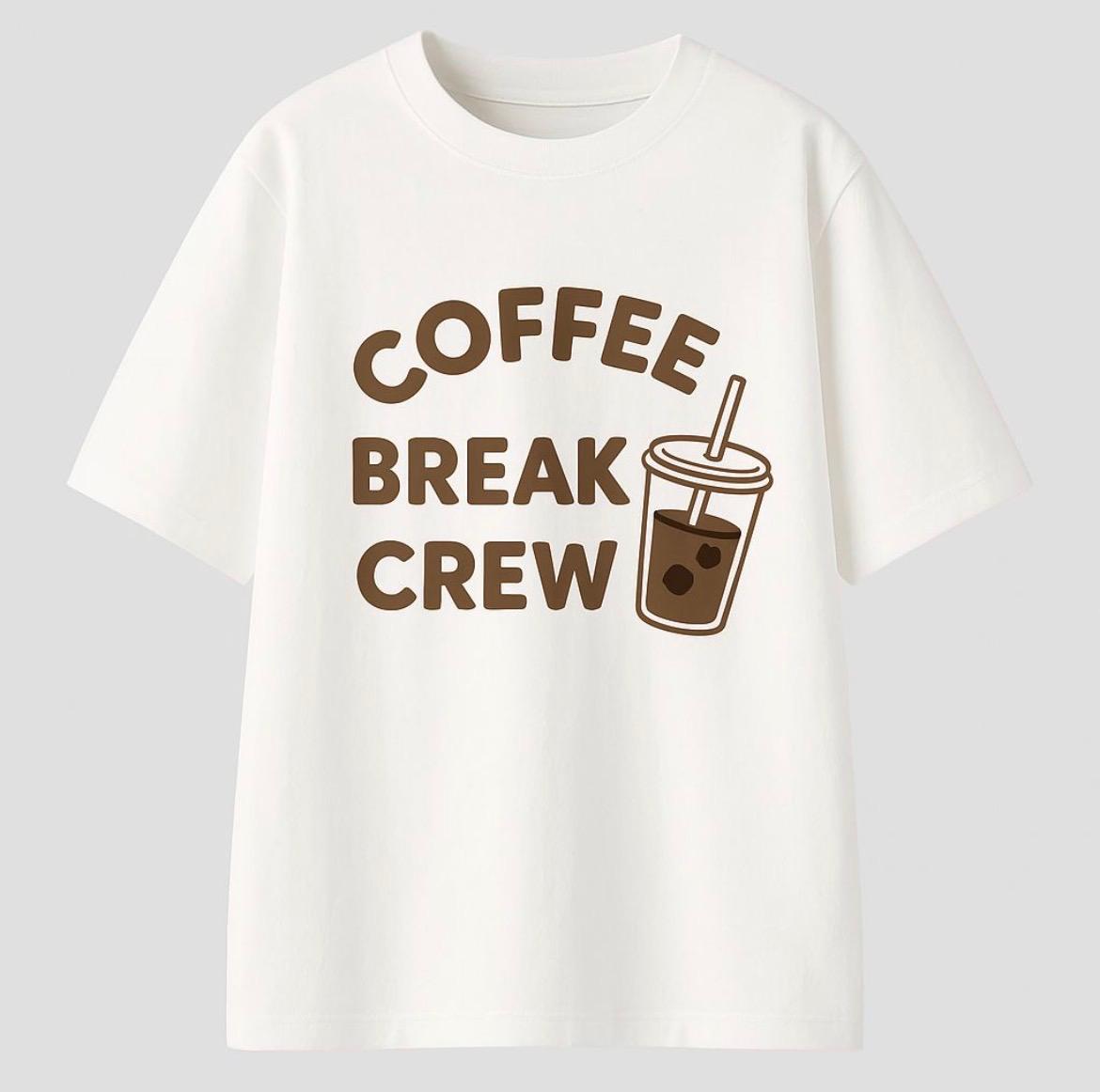 Coffee Break Crew Oversized Tshirt
