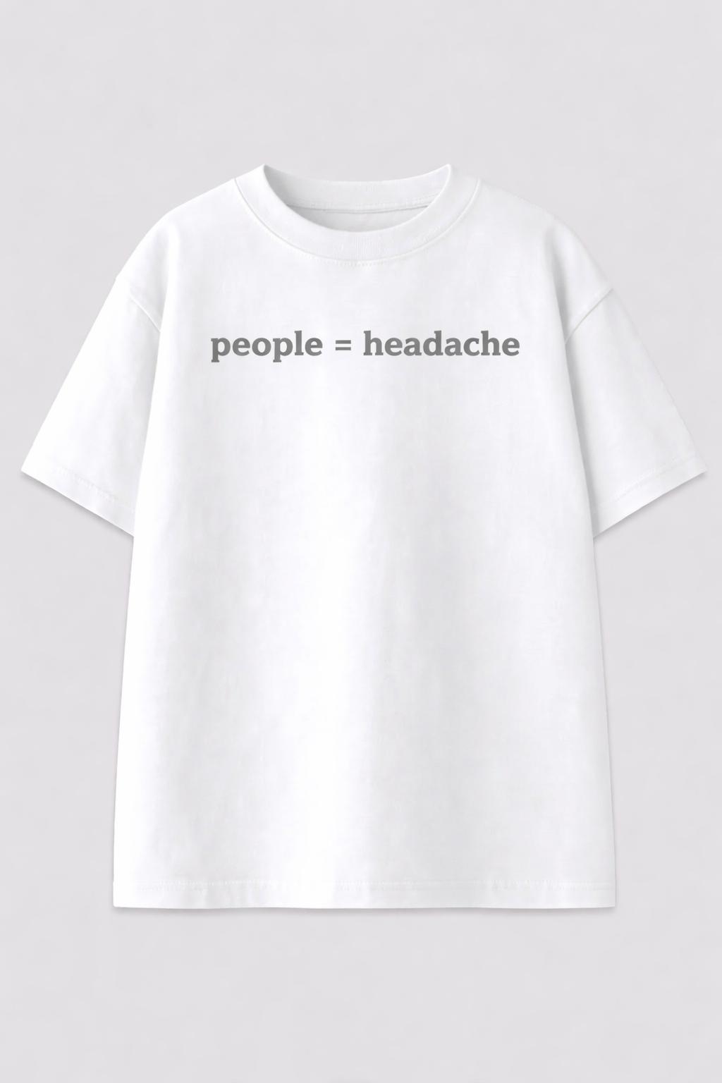People = Headache Studio Oversized Tee