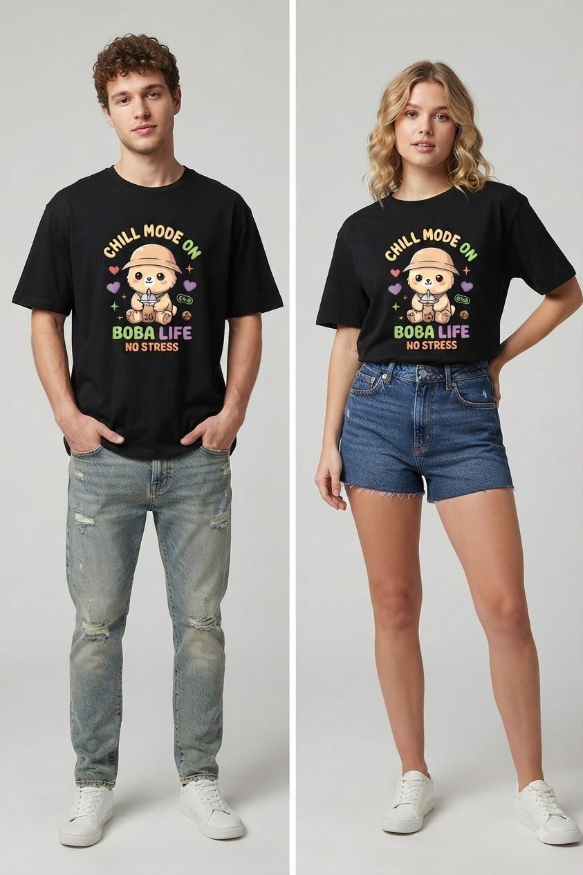 Boba Life No Stress Regular Tee