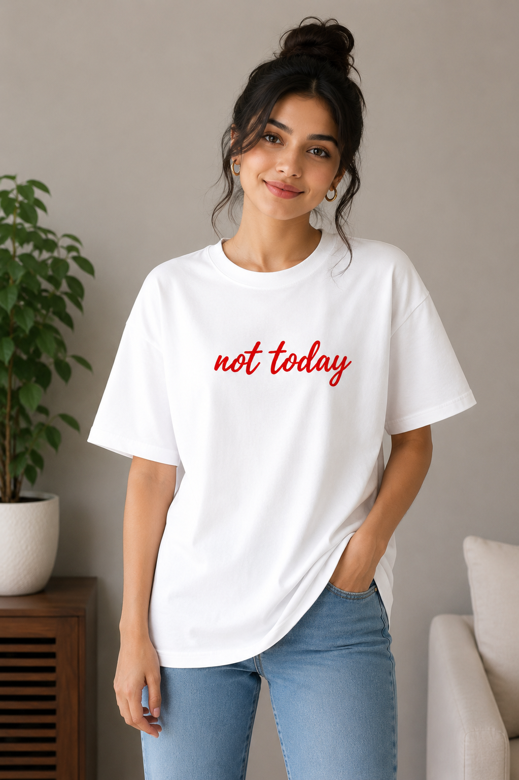 Not Today Oversized Tee