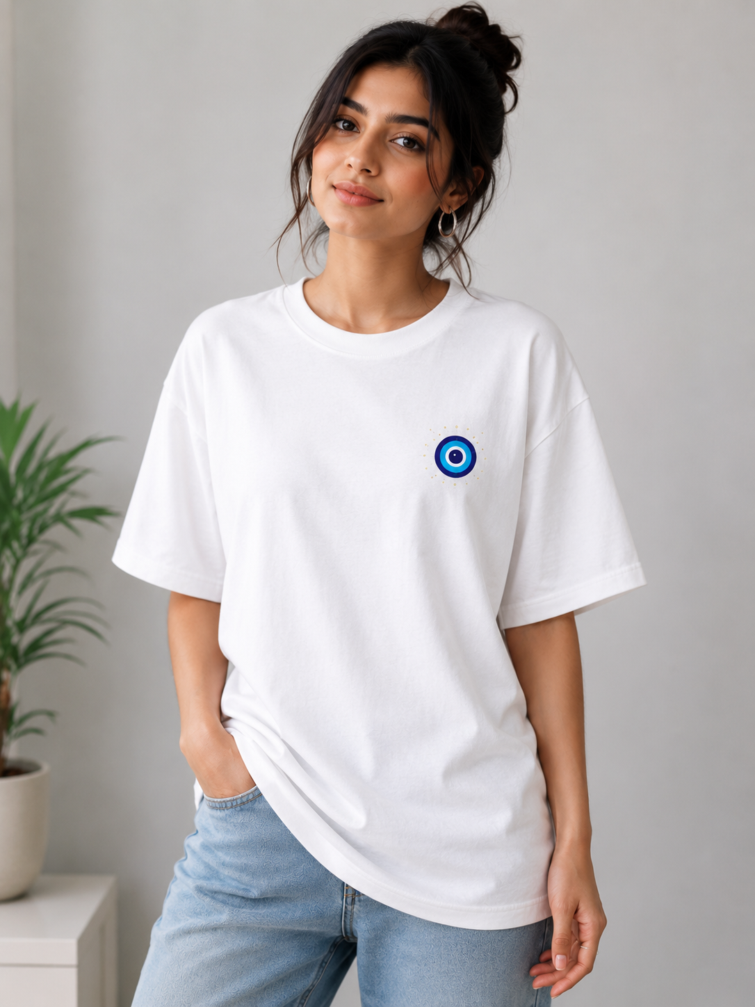 Evil Eye Signature Oversized Tee