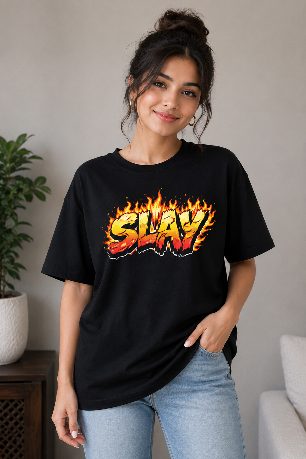 Slay Statement Oversized Tee