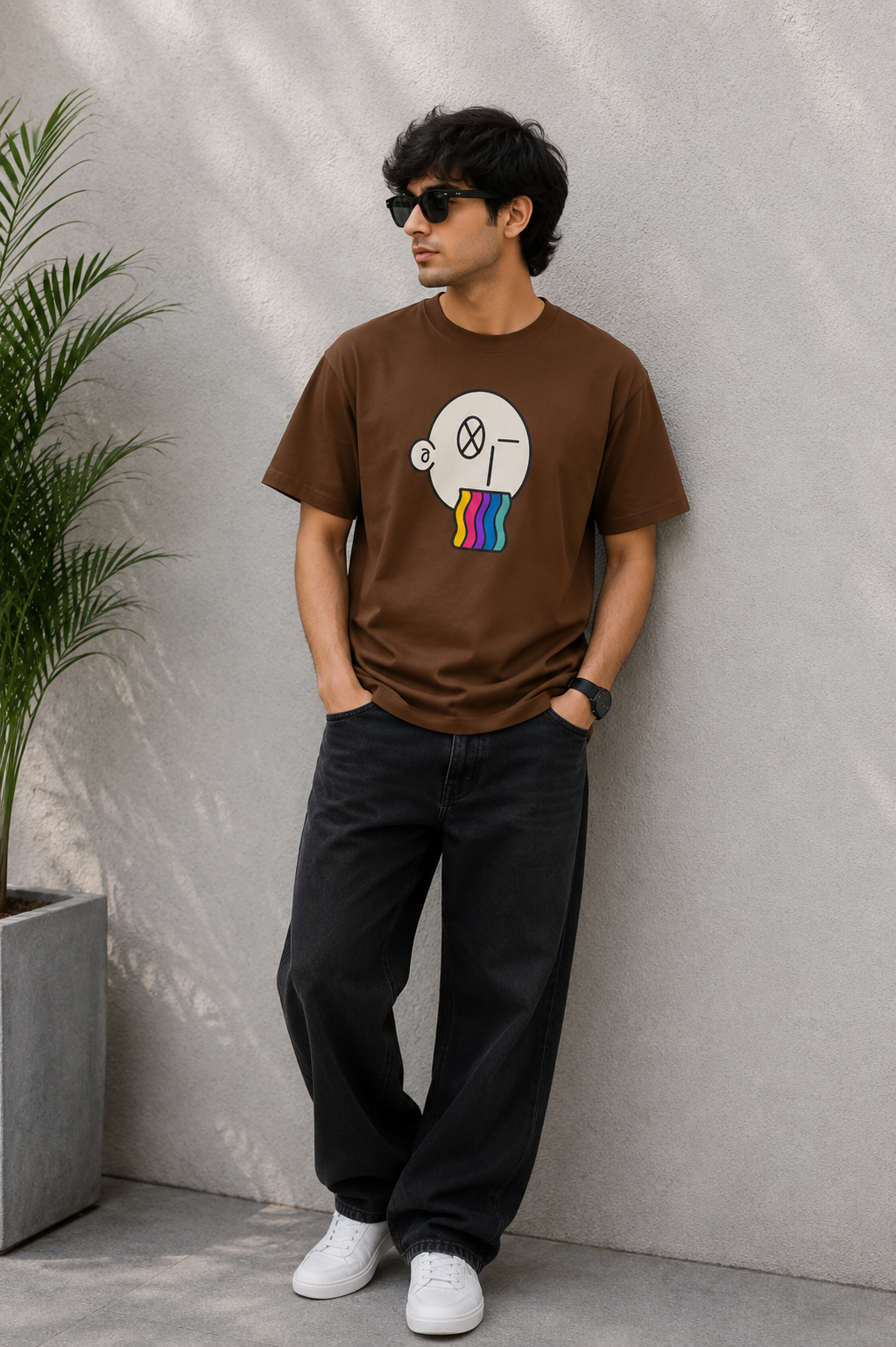 Rainbow bubblegum tee