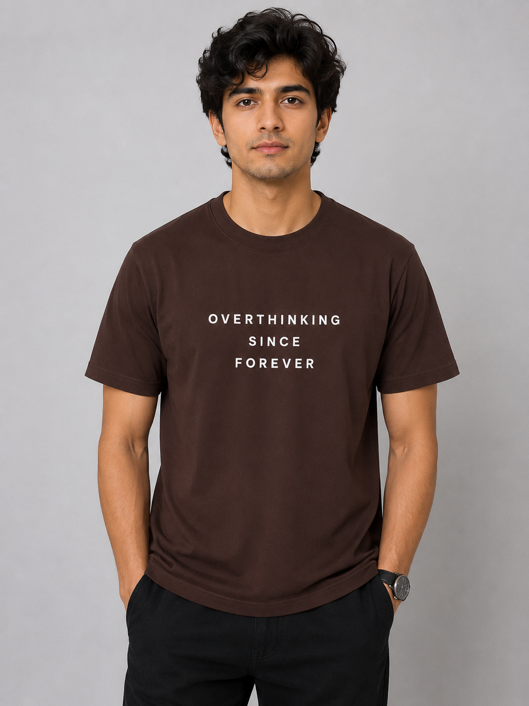 Overthinking Since Forever Regular Fit T-Shirt