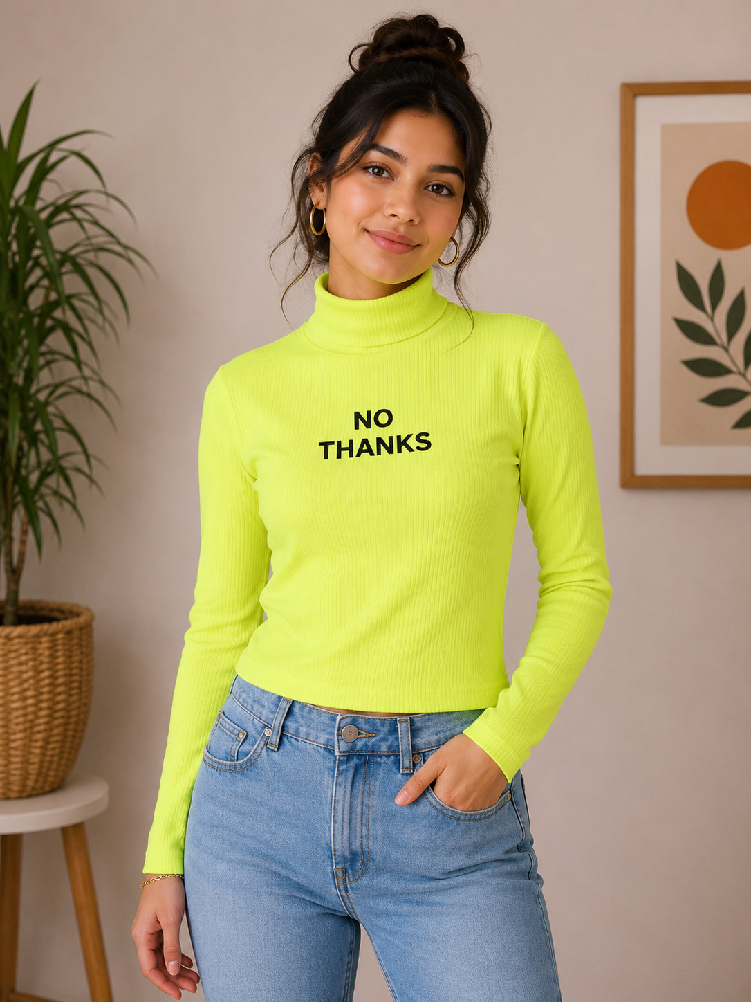 No Thanks Full Sleeves High neck