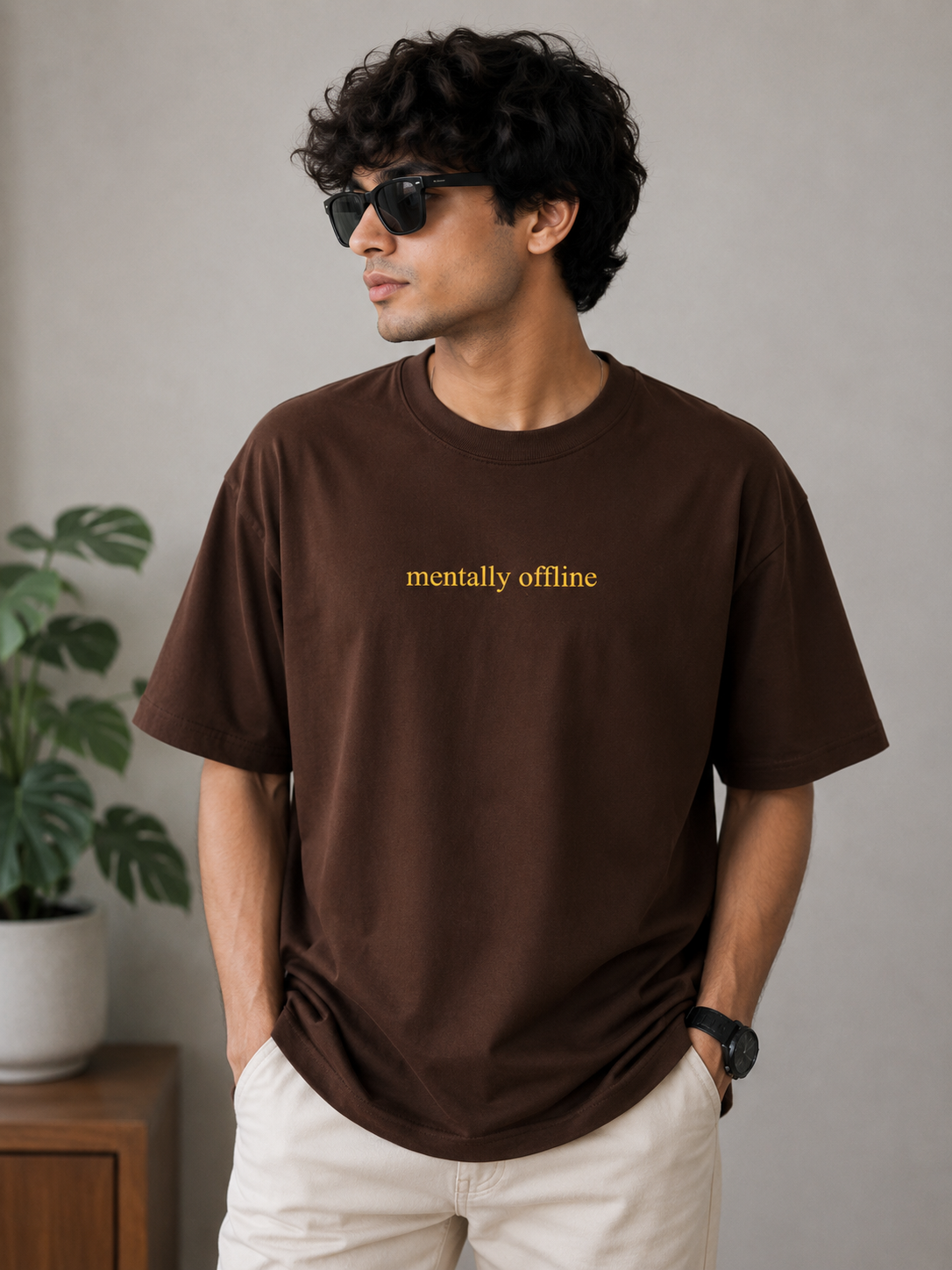 Mentally Offline Classic Oversized Tee