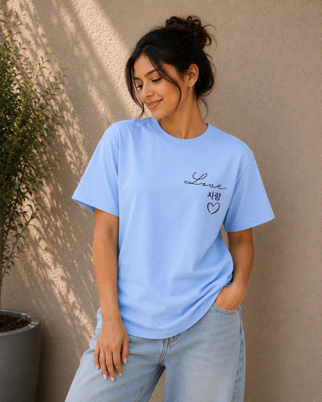 Lo china heart tee