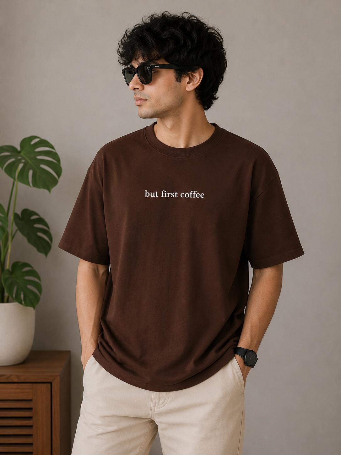 Coffee First Essential Oversized Tee