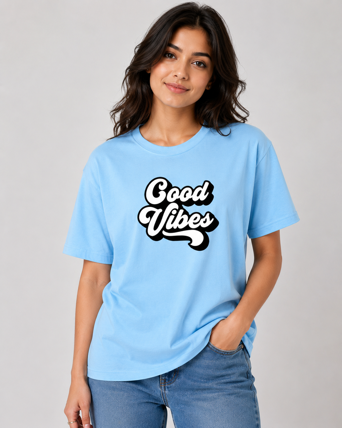 GOOD  VIBES Regular Fit T-Shirt