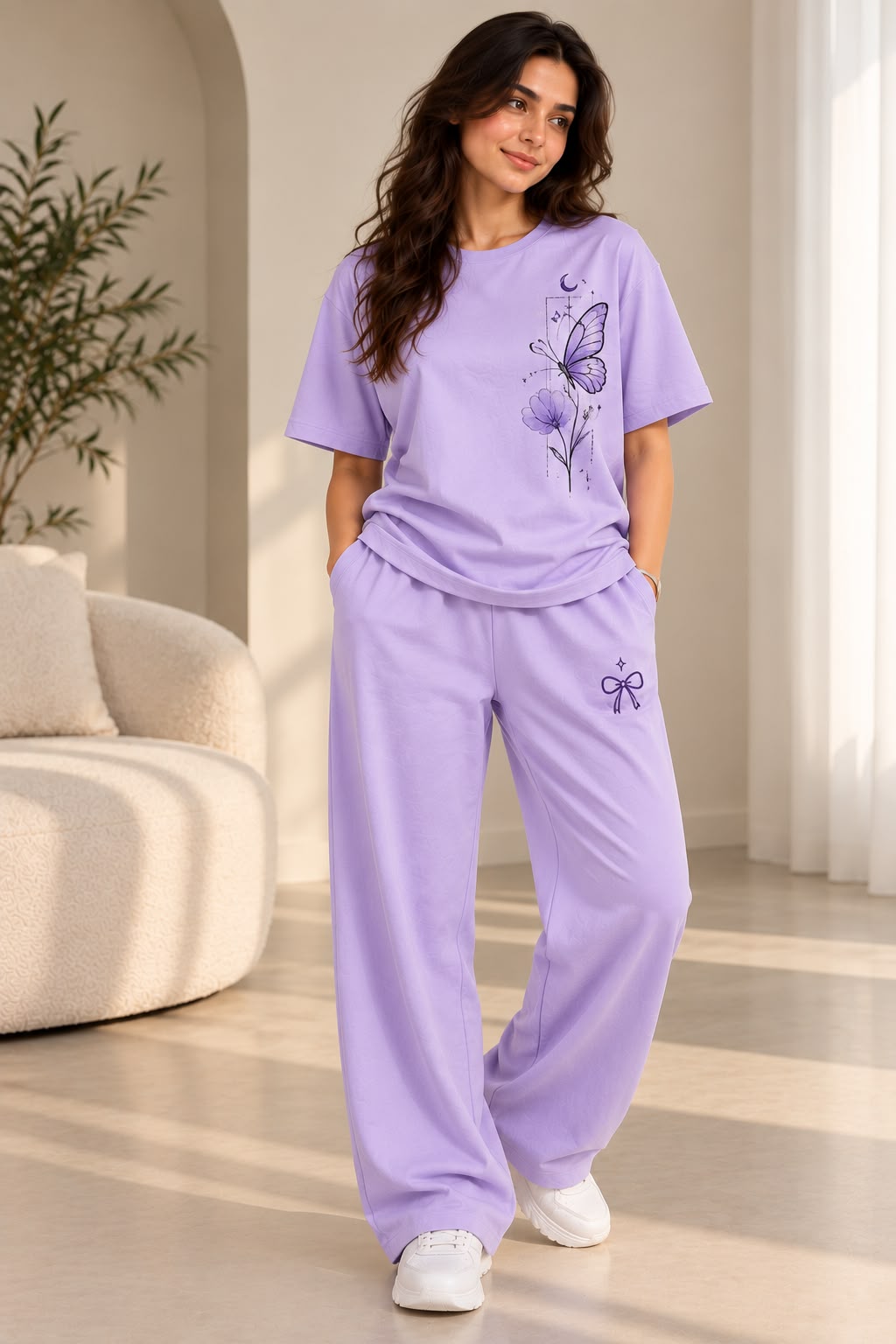 Butterfly Bloom Lavender Coord Set
