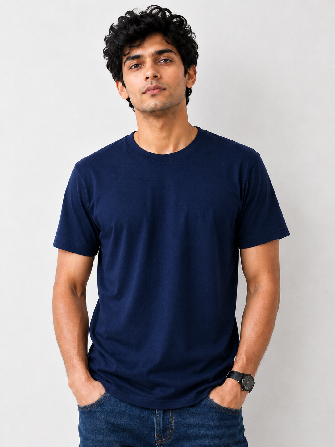 Navy Blue Basic Tshirt