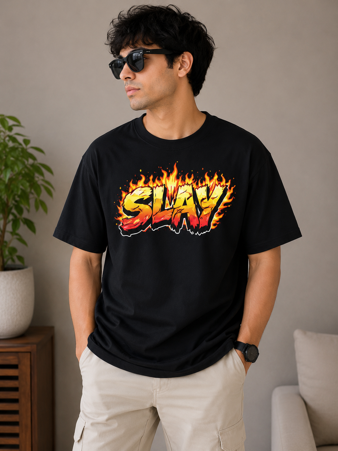 Slay Statement Oversized Tee