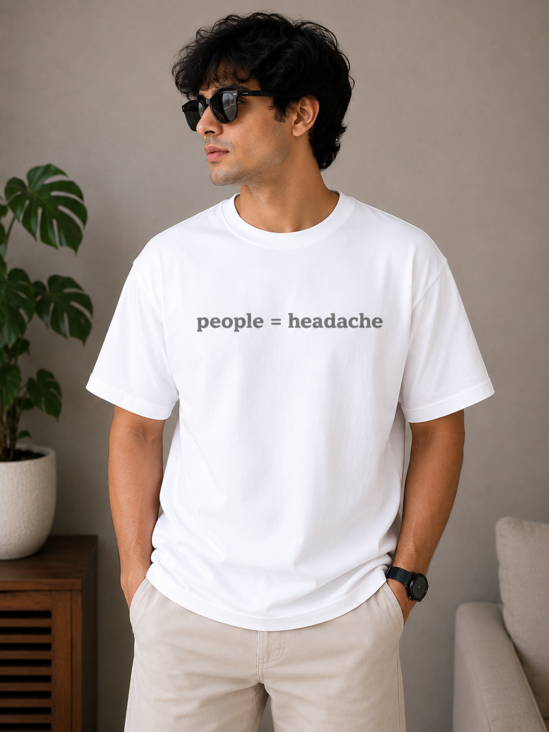 People = Headache Studio Oversized Tee