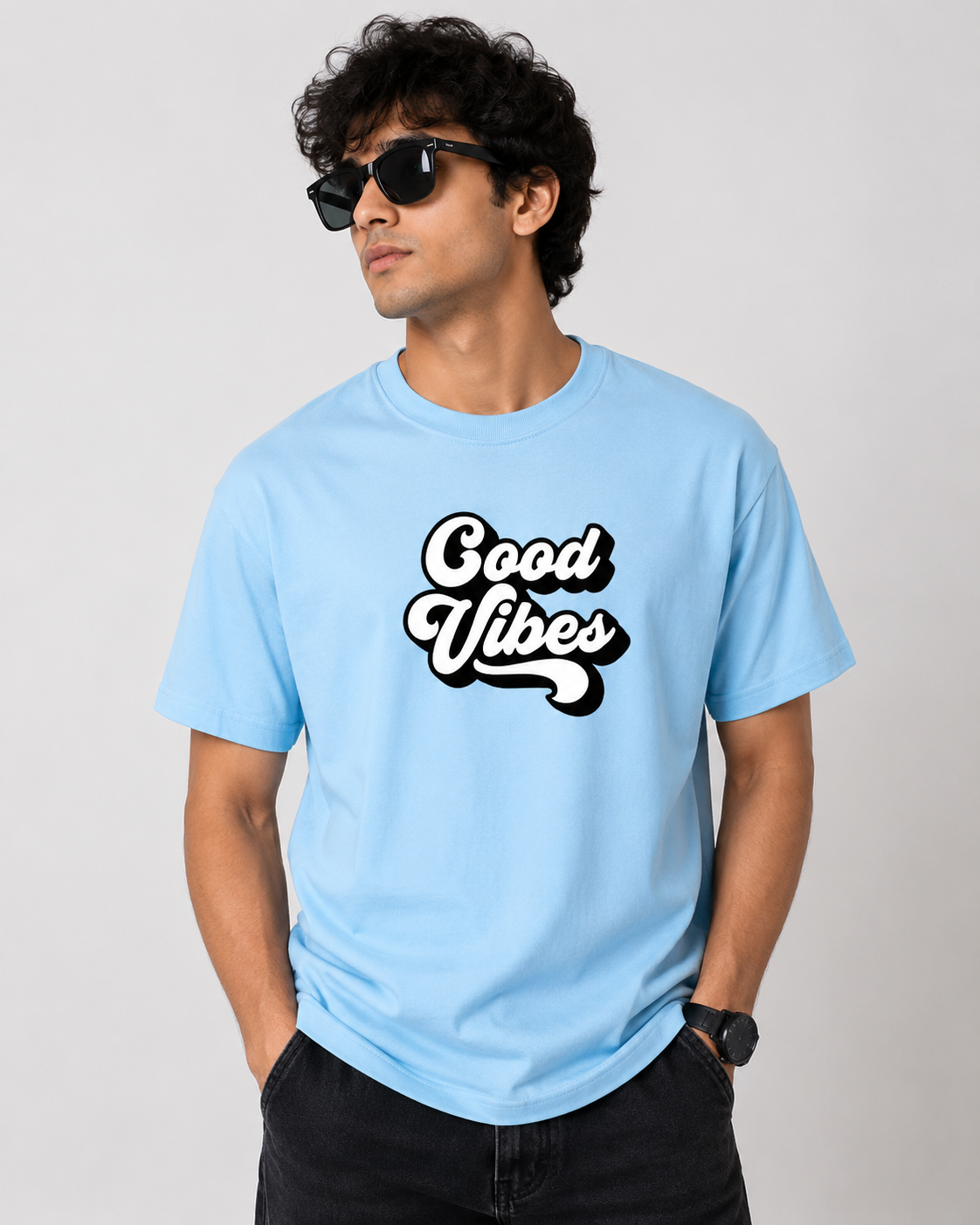 GOOD  VIBES Regular Fit T-Shirt