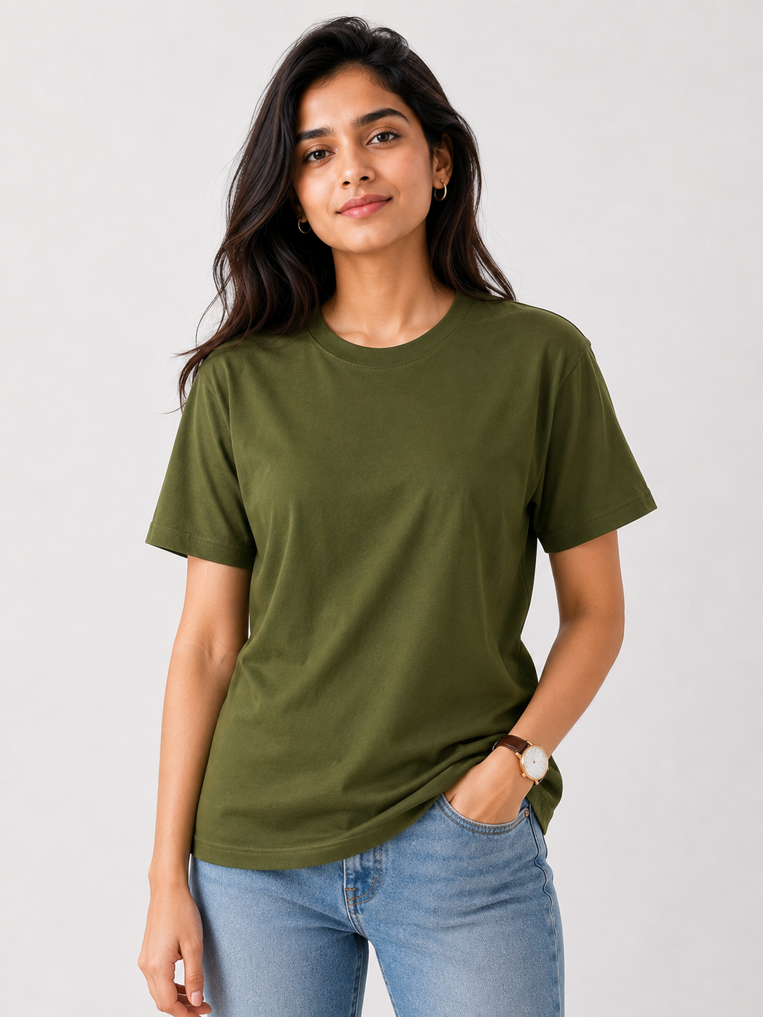 Olive Green Basic Tshirt