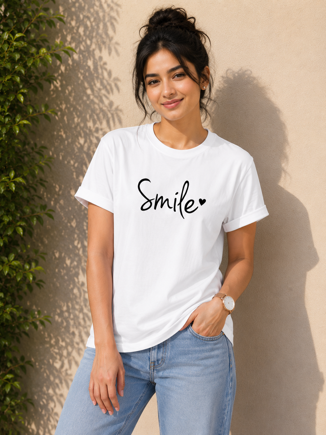 Smile heart tee