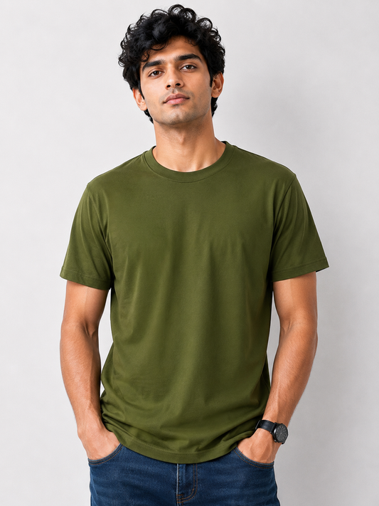 Olive Green Basic Tshirt