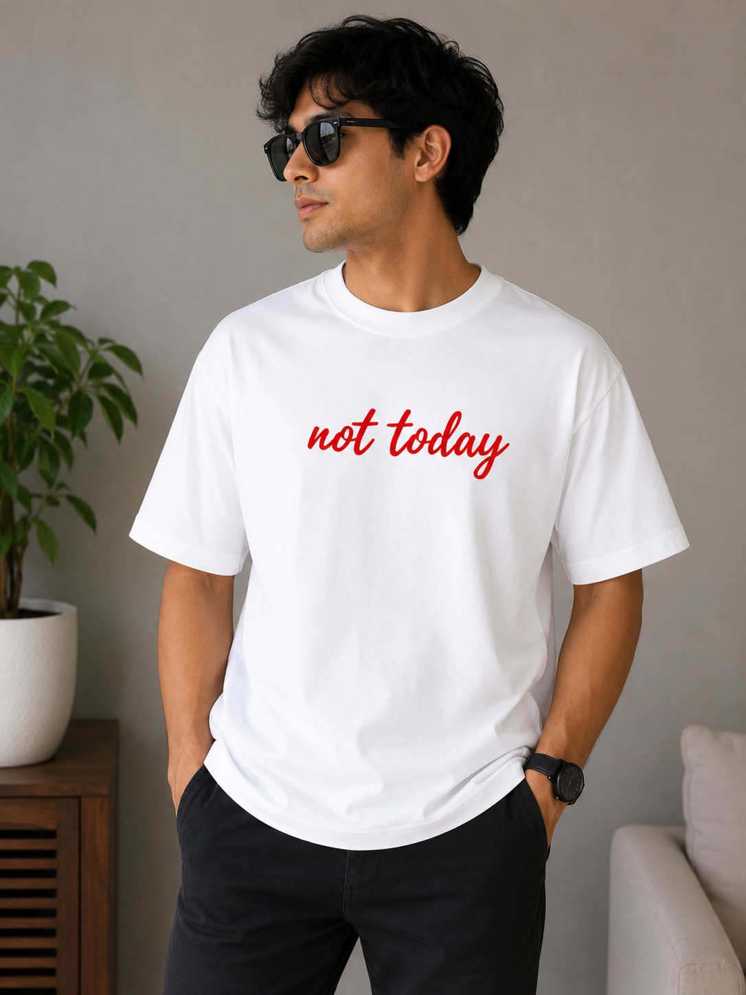 Not Today Oversized Tee