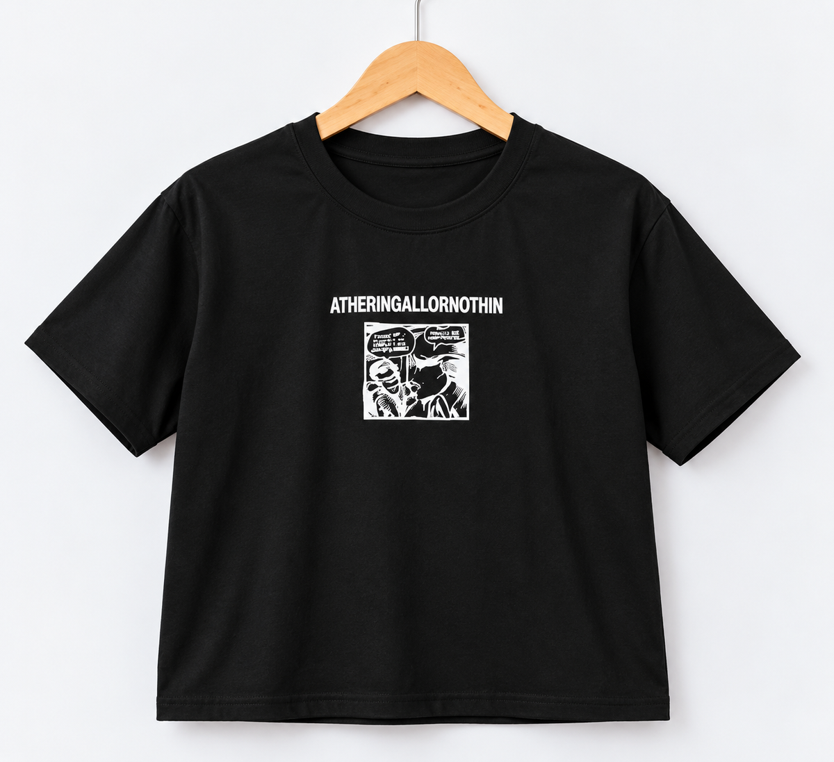 Atheringallornothin Graphic T-Shirt Black