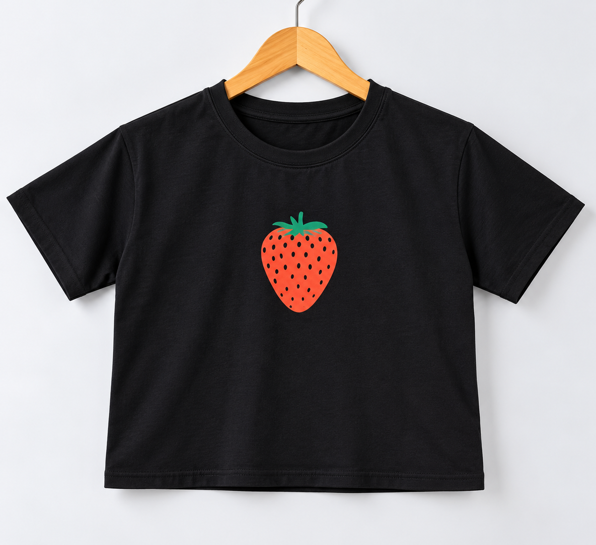 Strawberry Crop T-Shirt Black