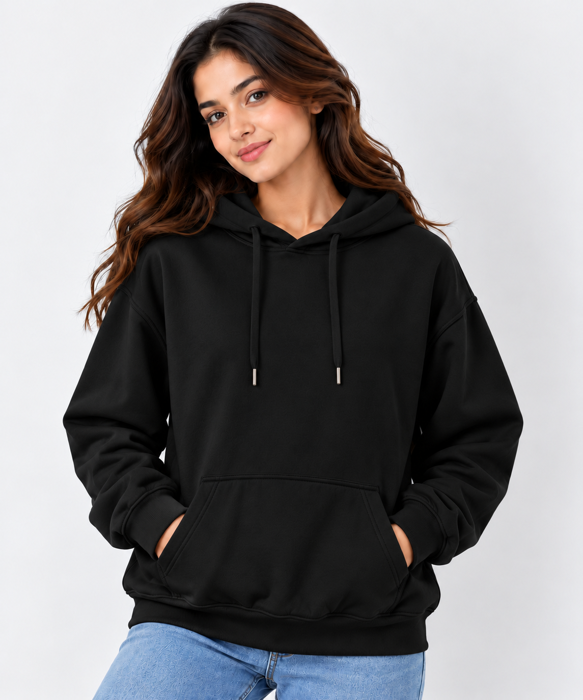 Plain Oversized Hoodie Black
