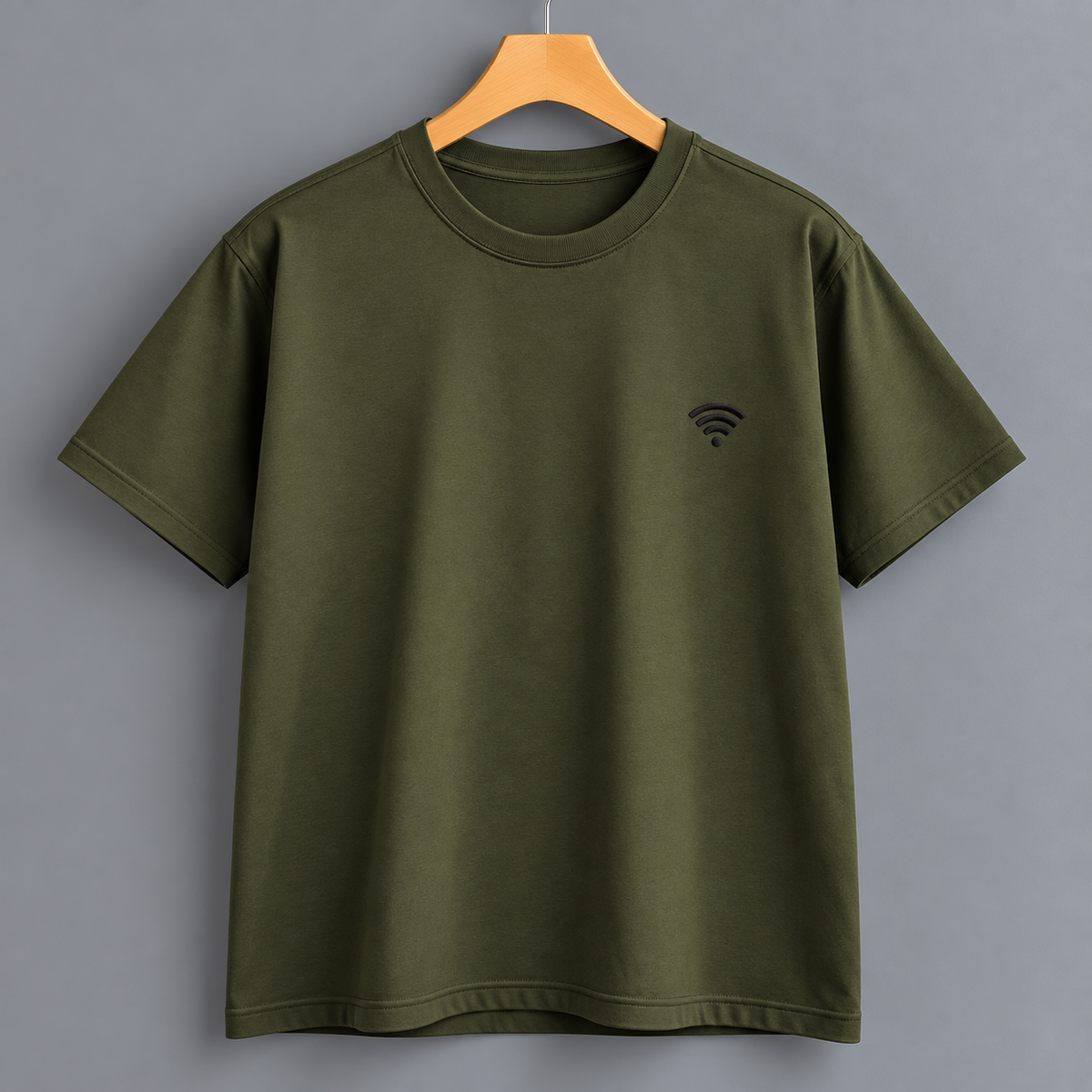 WiFi Icon Olive T-Shirt
