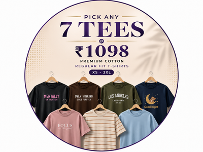 7 Tees (XS-3XL) @1098