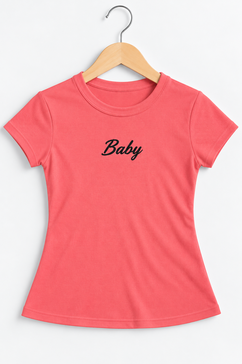 Baby Printed Ribbed Top Carrot