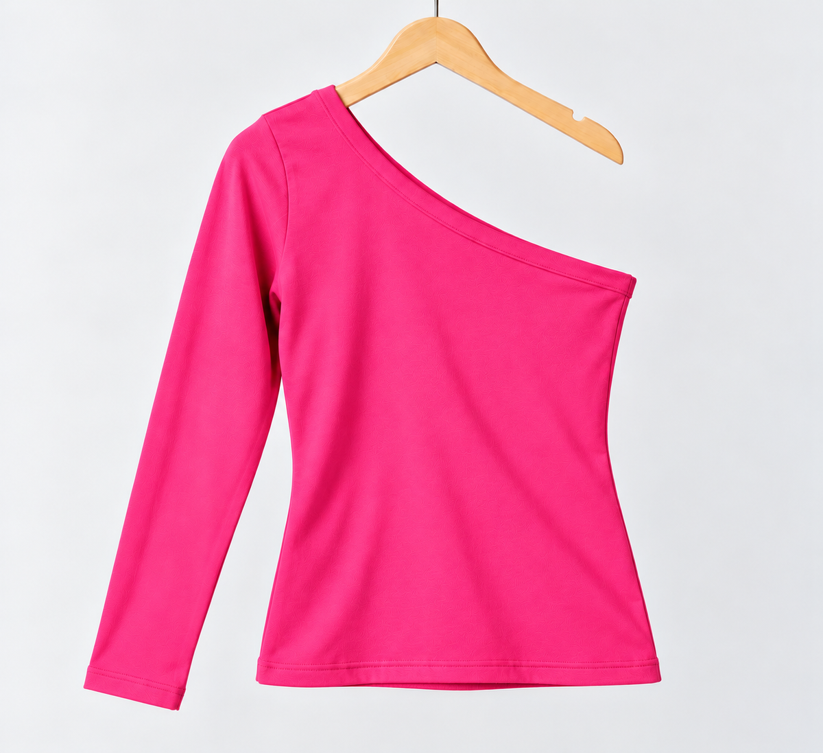 One Shoulder Top Pink