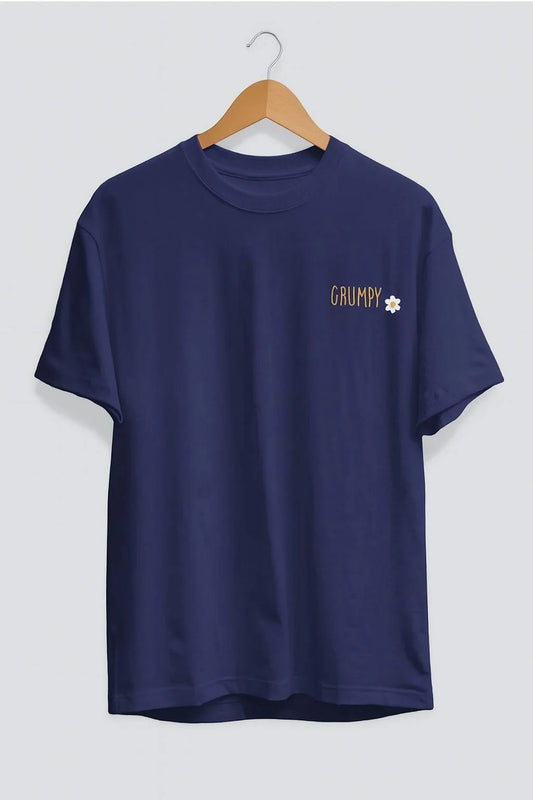 Grumpy Flower Tshirt – Golden Glitter