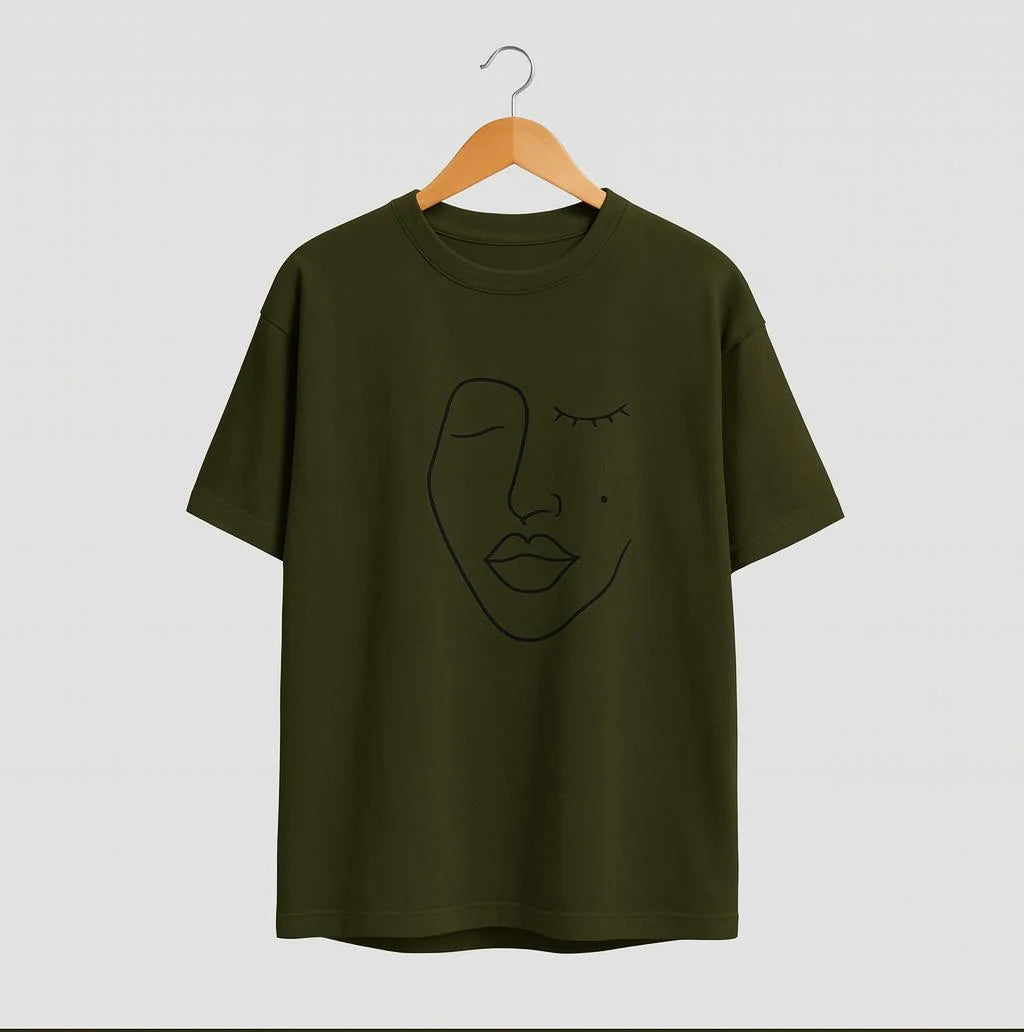 Lady face shade tee