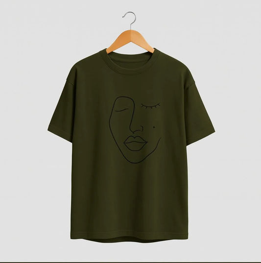 Lady face shade tee