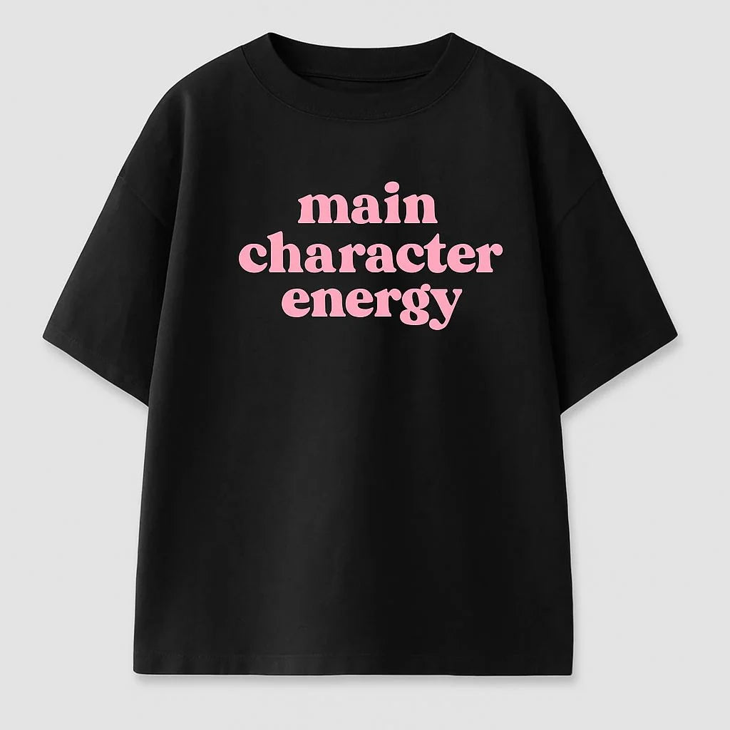 Main Character Energy Oversized Tshirt