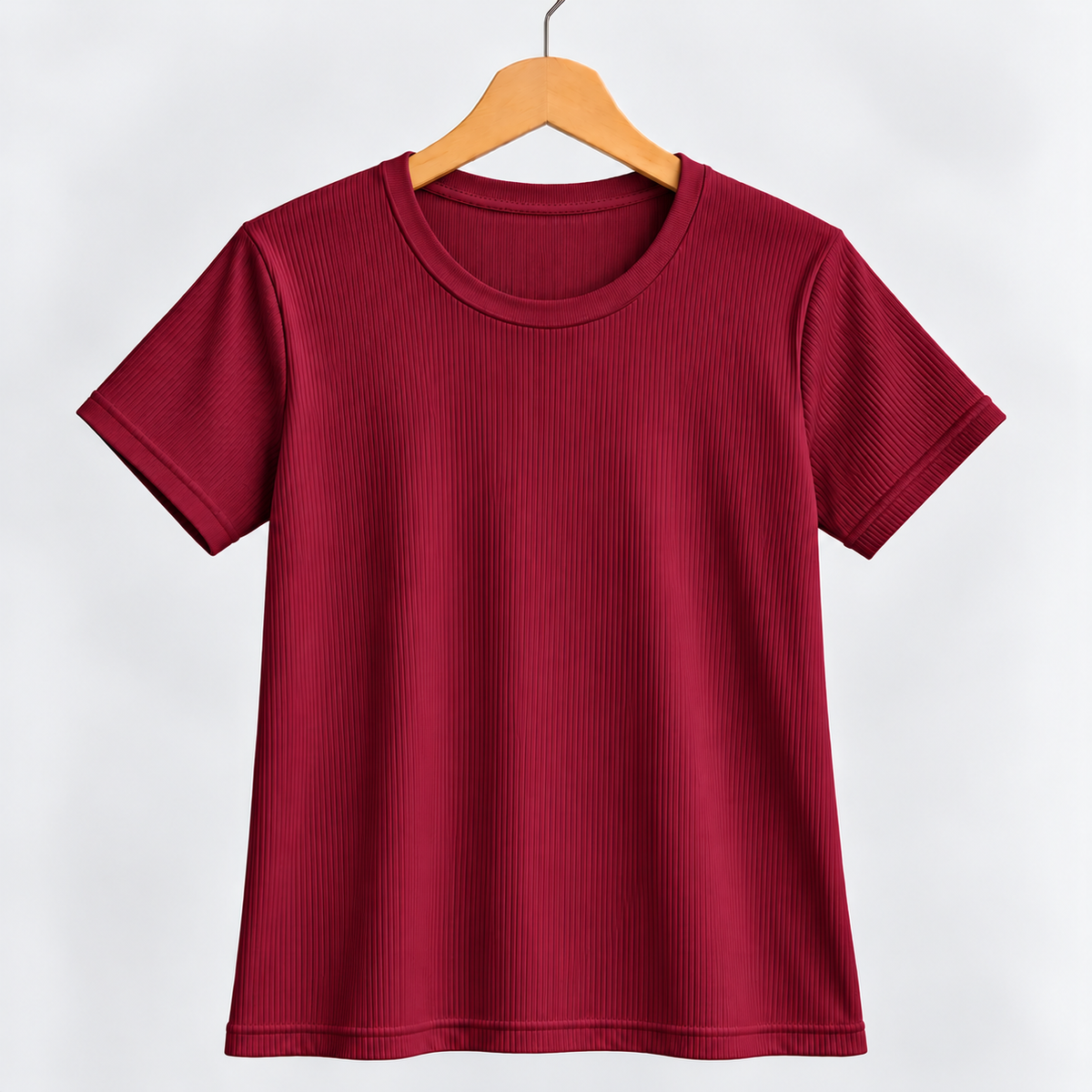 Ribbed Top Maroon