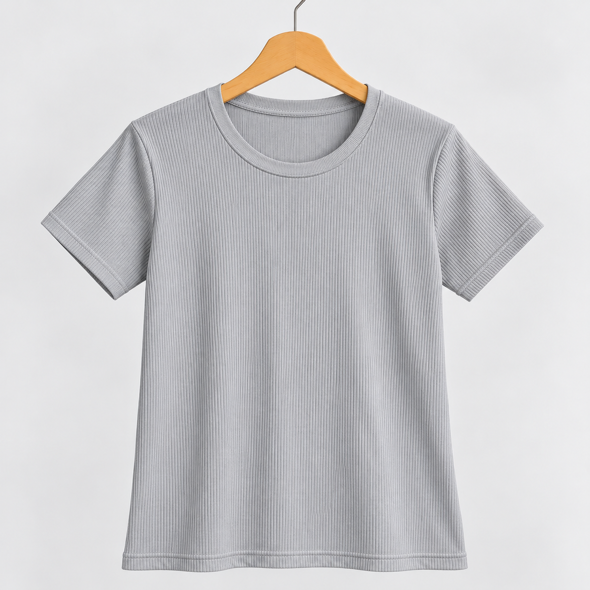 Ribbed Top Grey