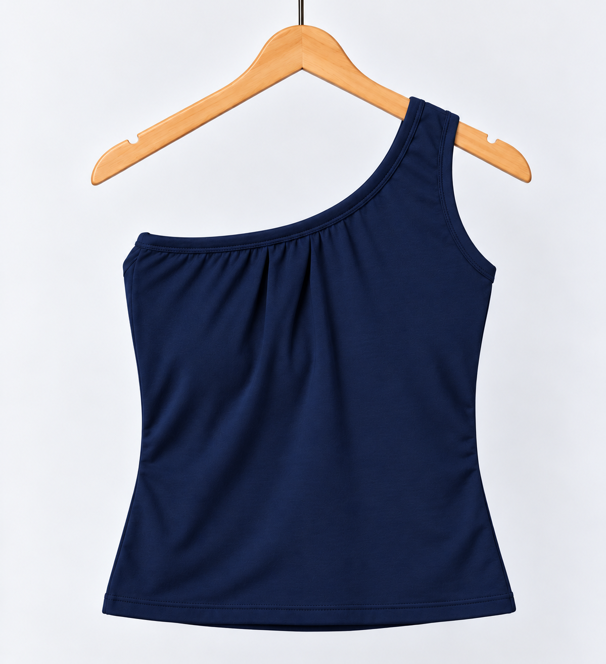 One Shoulder Sleeveless Top Navy