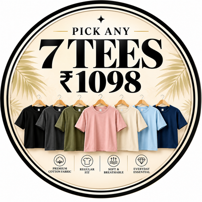 7 Tees (XS-3XL) @1098
