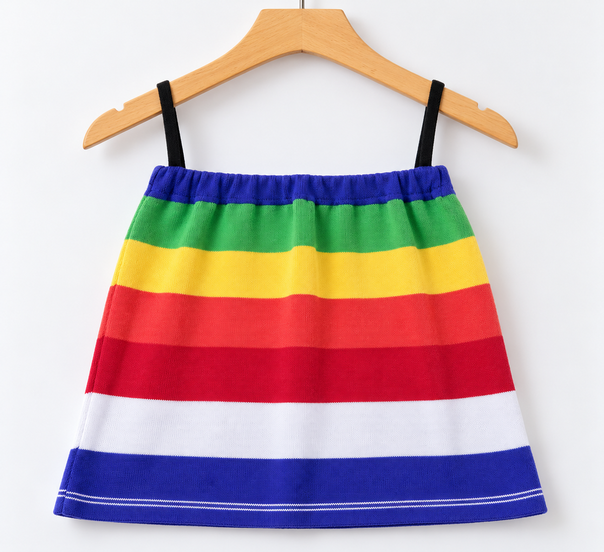 Striped Ribbed Spaghetti Strap Top Multicolour